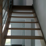 Escalier d'intérieur PMR standard en bois et métal "Erdeven" - Réf : STERL2016SCMEXOG - Vue n°2