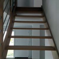 Escalier d'intérieur PMR standard en bois et métal "Erdeven" - Réf : STERL2016SCMEXOG - Vue n°2
